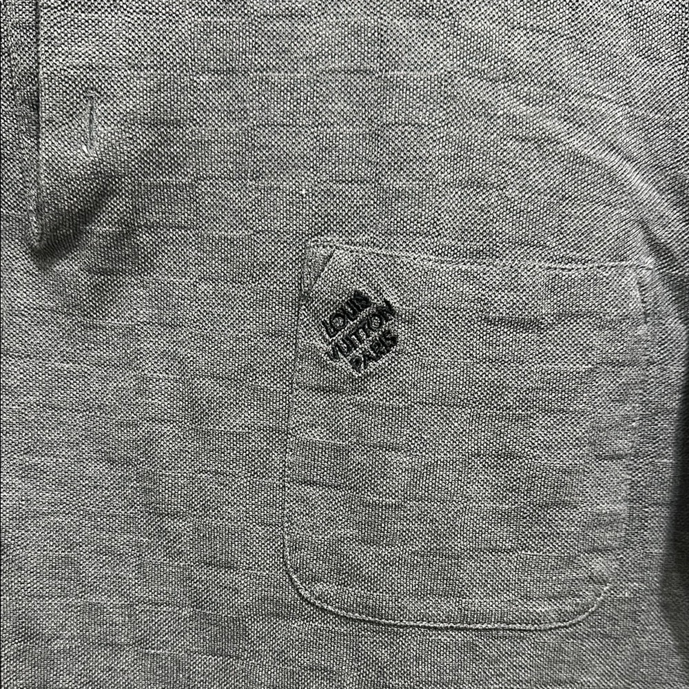 Louis Vuitton Textured Gray Polo